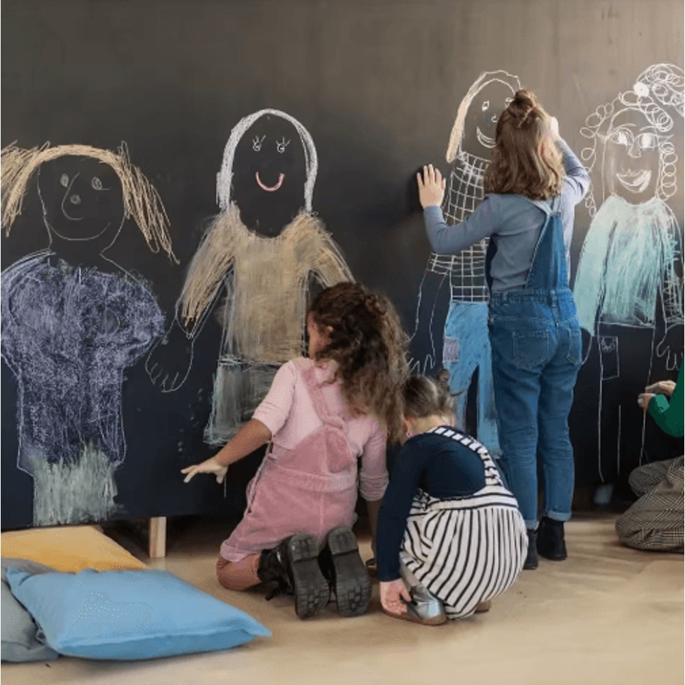 PVC Chalkboard Wall Sticker Erasable Blackboard Decal For Kids Office Use 6