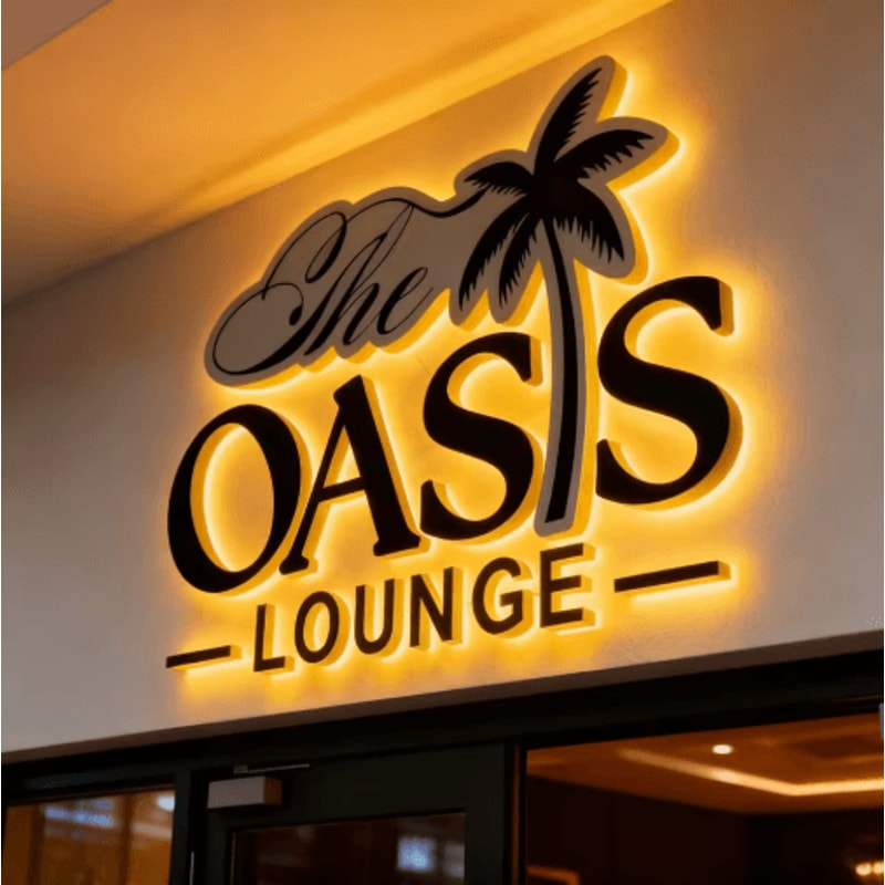 LED Channel Letter Sign Backlit Illuminated Storefront Logo Signage 0