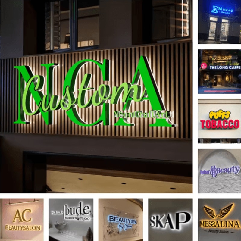 LED Channel Letter Sign Backlit Illuminated Storefront Logo Signage 4