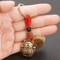 Vintage Lucky Cat Figurine Keychain Feng Shui Wealth Talisman Mini Ornament 0