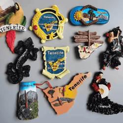 spain tenerife fridge magnets – travel souvenir decor for home & kitchen