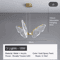 Butterfly Acrylic Chandelier Minimalist Hanging Light For Living Room Kitchen 2