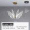 Butterfly Acrylic Chandelier Minimalist Hanging Light For Living Room Kitchen 3