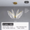 Butterfly Acrylic Chandelier Minimalist Hanging Light For Living Room Kitchen 3