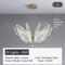 Butterfly Acrylic Chandelier Minimalist Hanging Light For Living Room Kitchen 4
