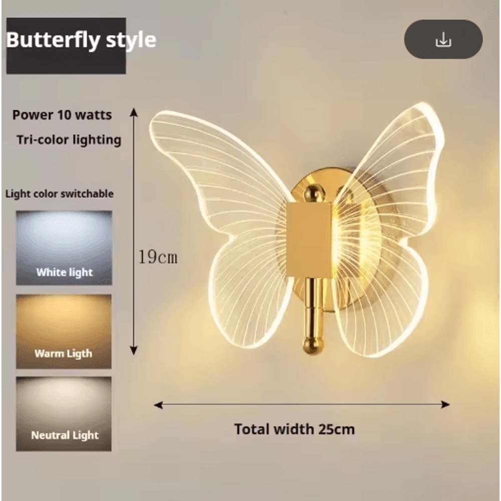 Butterfly Acrylic Chandelier Minimalist Hanging Light For Living Room Kitchen 5