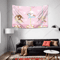 Kawaii Sugarbunnies Cartoon Tapestry Cute Aesthetic Wall Hanging Decor 2