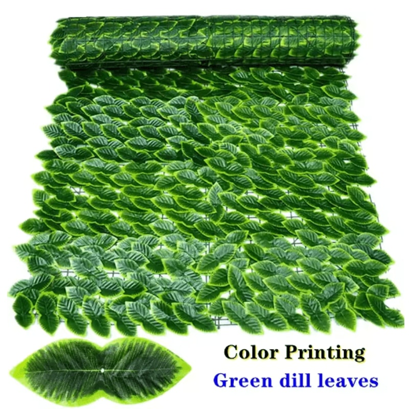 Artificial Ivy Hedge Fence Panel Faux Leaf Privacy Screen For Balcony Garden 1