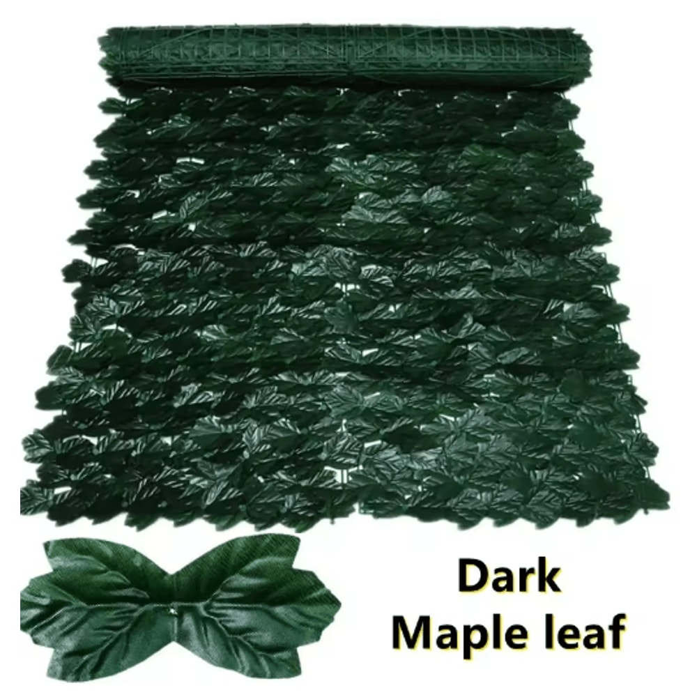 Artificial Ivy Hedge Fence Panel Faux Leaf Privacy Screen For Balcony Garden 6