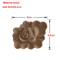 European Wooden Rose Applique Hand Carved Furniture Cabinet Decor Accent 10