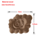 European Wooden Rose Applique Hand Carved Furniture Cabinet Decor Accent 10