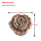 European Wooden Rose Applique Hand Carved Furniture Cabinet Decor Accent 16