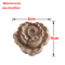 European Wooden Rose Applique Hand Carved Furniture Cabinet Decor Accent 18