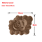 European Wooden Rose Applique Hand Carved Furniture Cabinet Decor Accent 9