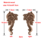 European Wooden Rose Applique Hand Carved Furniture Cabinet Decor Accent 21