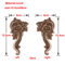 European Wooden Rose Applique Hand Carved Furniture Cabinet Decor Accent 22