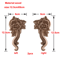 European Wooden Rose Applique Hand Carved Furniture Cabinet Decor Accent 22