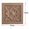 2PCS Rose Wood Carving Applique Floral Cabinet Door Decorative Furniture Accents 11