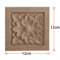 2PCS Rose Wood Carving Applique Floral Cabinet Door Decorative Furniture Accents 12