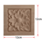 2PCS Rose Wood Carving Applique Floral Cabinet Door Decorative Furniture Accents 12
