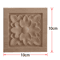 2PCS Rose Wood Carving Applique Floral Cabinet Door Decorative Furniture Accents 13