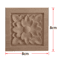 2PCS Rose Wood Carving Applique Floral Cabinet Door Decorative Furniture Accents 14