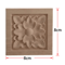 2PCS Rose Wood Carving Applique Floral Cabinet Door Decorative Furniture Accents 14