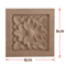 2PCS Rose Wood Carving Applique Floral Cabinet Door Decorative Furniture Accents 15