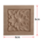 2PCS Rose Wood Carving Applique Floral Cabinet Door Decorative Furniture Accents 15
