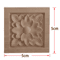 2PCS Rose Wood Carving Applique Floral Cabinet Door Decorative Furniture Accents 16