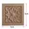 2PCS Rose Wood Carving Applique Floral Cabinet Door Decorative Furniture Accents 16