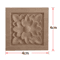 2PCS Rose Wood Carving Applique Floral Cabinet Door Decorative Furniture Accents 17