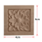 2PCS Rose Wood Carving Applique Floral Cabinet Door Decorative Furniture Accents 17