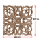 2PCS Rose Wood Carving Applique Floral Cabinet Door Decorative Furniture Accents 18