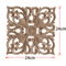 2PCS Rose Wood Carving Applique Floral Cabinet Door Decorative Furniture Accents 20