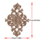 2PCS Rose Wood Carving Applique Floral Cabinet Door Decorative Furniture Accents 8