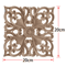 2PCS Rose Wood Carving Applique Floral Cabinet Door Decorative Furniture Accents 21