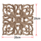 2PCS Rose Wood Carving Applique Floral Cabinet Door Decorative Furniture Accents 21