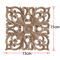 2PCS Rose Wood Carving Applique Floral Cabinet Door Decorative Furniture Accents 22