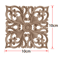 2PCS Rose Wood Carving Applique Floral Cabinet Door Decorative Furniture Accents 24
