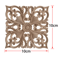 2PCS Rose Wood Carving Applique Floral Cabinet Door Decorative Furniture Accents 24