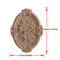 2PCS Rose Wood Carving Applique Floral Cabinet Door Decorative Furniture Accents 25
