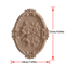 2PCS Rose Wood Carving Applique Floral Cabinet Door Decorative Furniture Accents 26