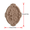 2PCS Rose Wood Carving Applique Floral Cabinet Door Decorative Furniture Accents 27