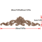 2PCS Rose Wood Carving Applique Floral Cabinet Door Decorative Furniture Accents 29