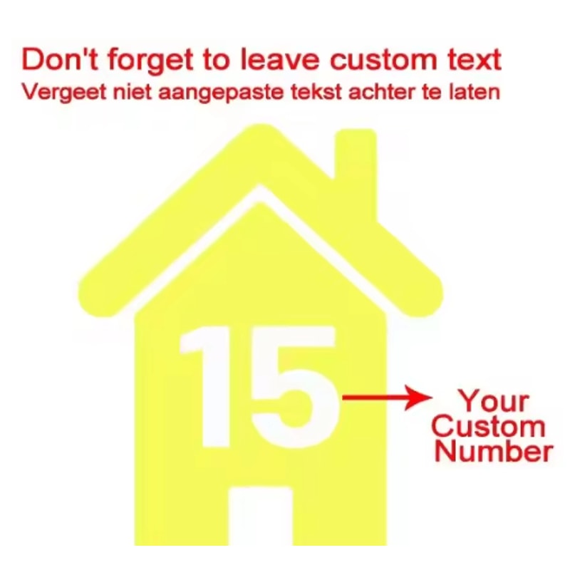 4PCS Vinyl Bin Number Stickers Custom House Number Decals For Trash Bins 5