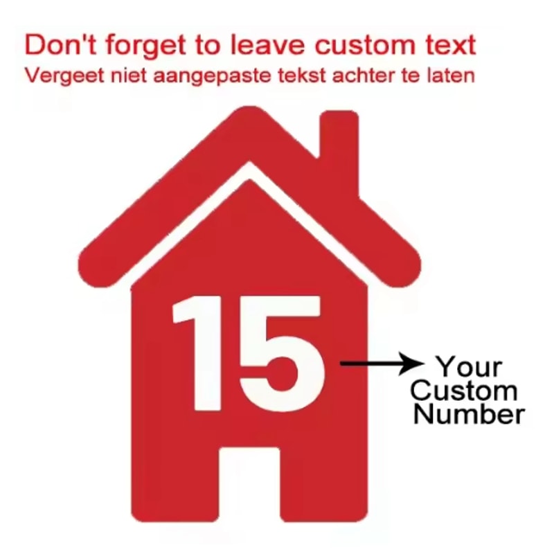 4PCS Vinyl Bin Number Stickers Custom House Number Decals For Trash Bins 6