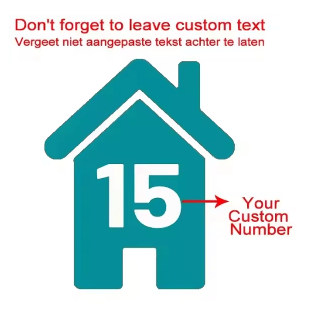 4PCS Vinyl Bin Number Stickers Custom House Number Decals For Trash Bins 7