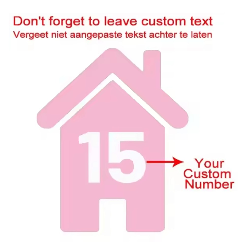 4PCS Vinyl Bin Number Stickers Custom House Number Decals For Trash Bins 10