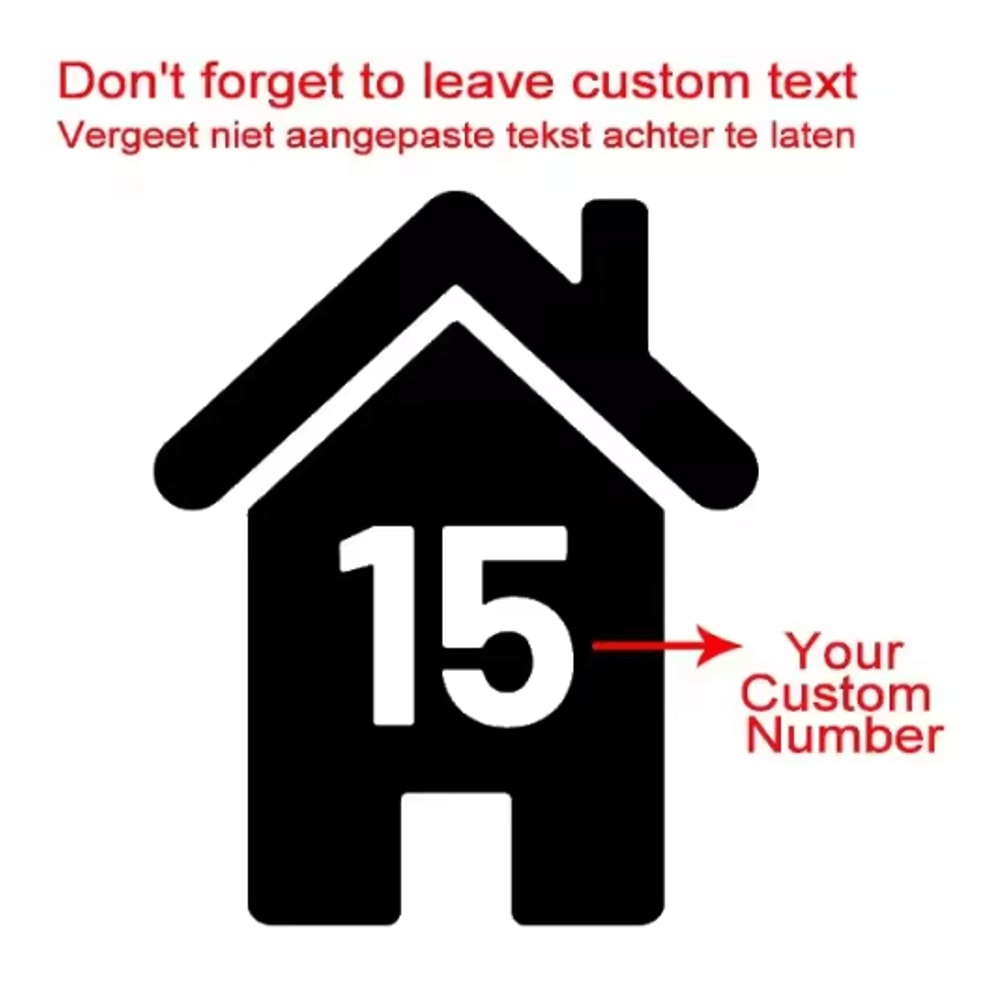 4PCS Vinyl Bin Number Stickers Custom House Number Decals For Trash Bins 11